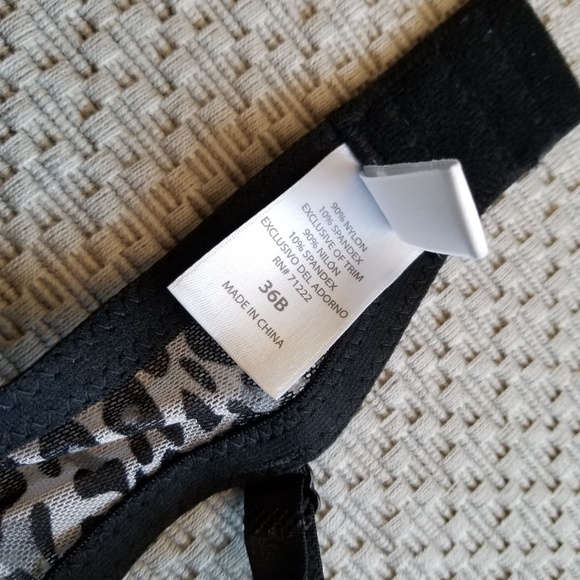 Jessica Simpson Bra Animal Print Push Up Bra NWT - Picture 7 of 8